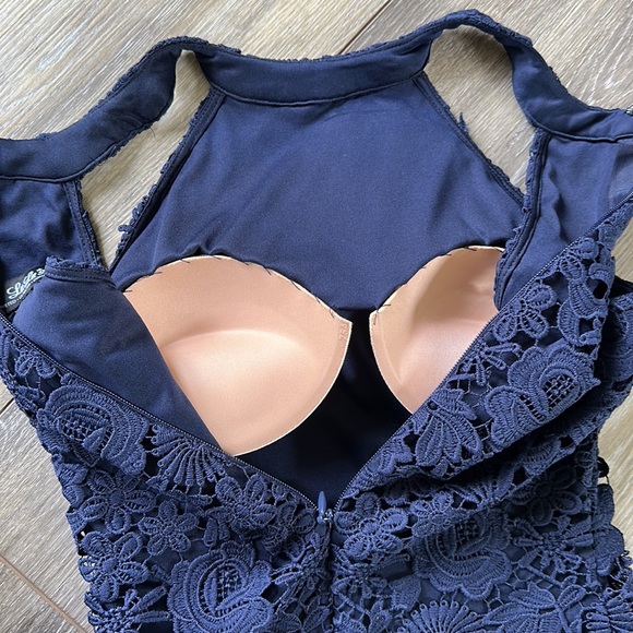 Lulu’s Love Poem Navy Mini Dress - Picture 5 of 8